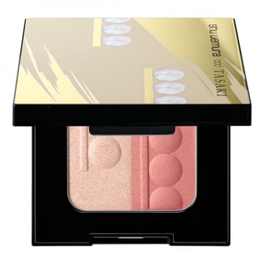 nacre highlighter blush duo palette | shu uemura x TASAKI collection